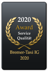 2020 Award  Service Qualität  Bremer-Taxi IG 2020 Bremer-Taxi IG 2020